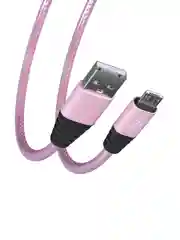 Кабель для зарядки Перламутр Micro USB, 1 метр, 2А, кожаная оплётка, 3 цвета
