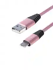 Кабель для зарядки Перламутр Micro USB, 1 метр, 2А, кожаная оплётка, 3 цвета