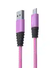 Кабель для зарядки Перламутр Micro USB, 1 метр, 2А, кожаная оплётка, 3 цвета