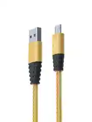 Кабель для зарядки Перламутр Micro USB, 1 метр, 2А, кожаная оплётка, 3 цвета