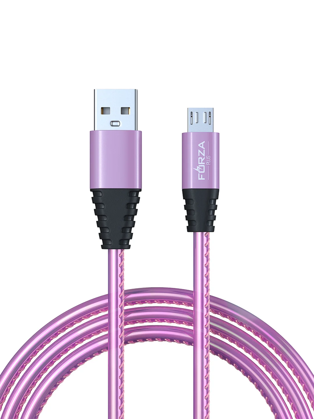 Кабель для зарядки Перламутр Micro USB, 1 метр, 2А, кожаная оплётка, 3 цвета