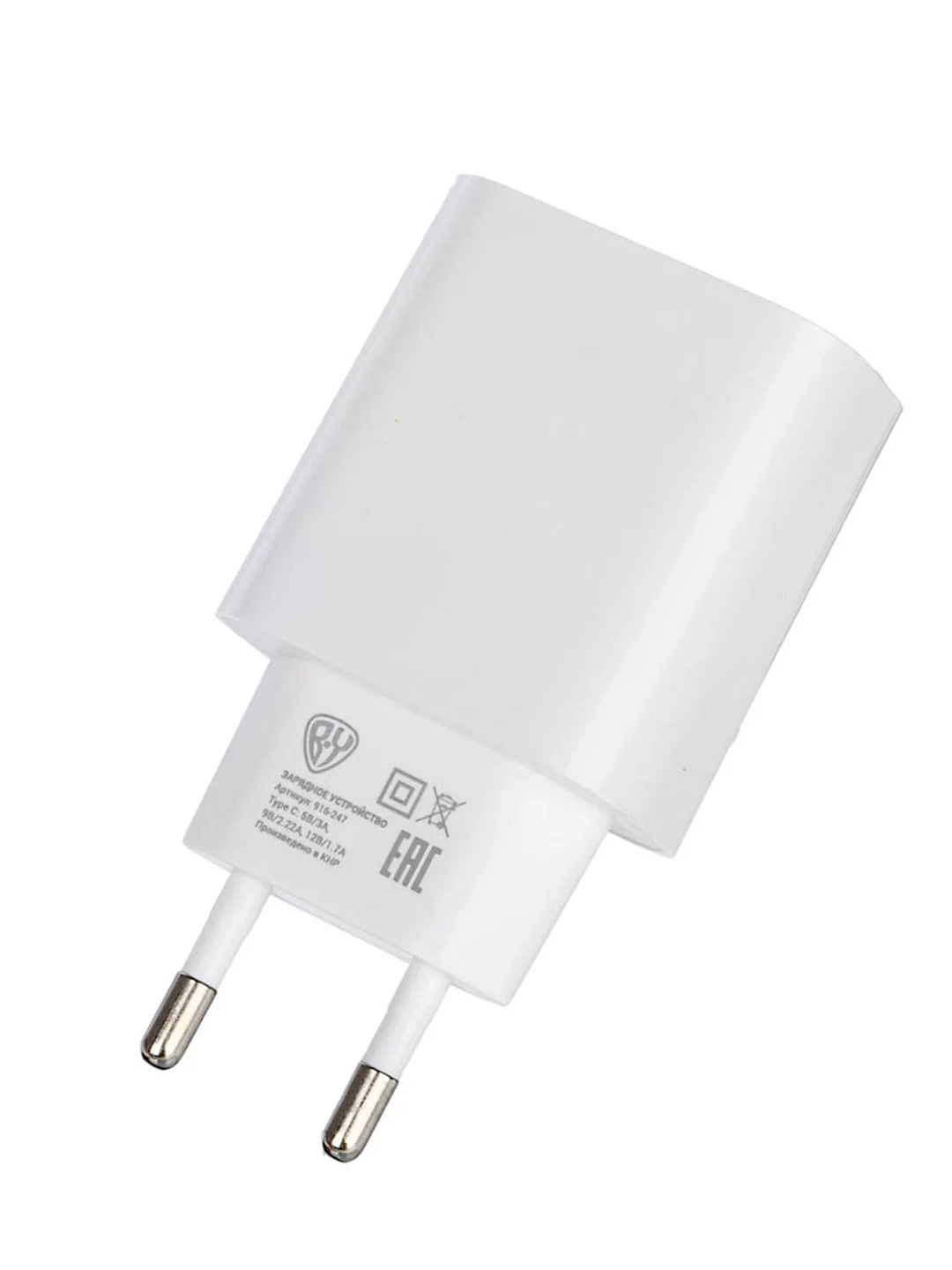 Сетевое зарядное устройство Basic, Type-C, 3А, PD 20 W