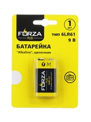 Батарейка 1 штука, тип Крона, "Alkaline" щелочная, BL