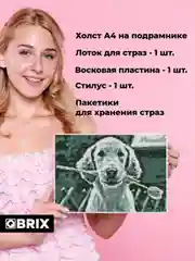 Алмазная фото-мозаика A4 на подрамнике QBRIX