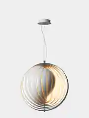 Подвесной светильник, люстра Луна Led Pendant Rotates Space Ball Metal White Moon