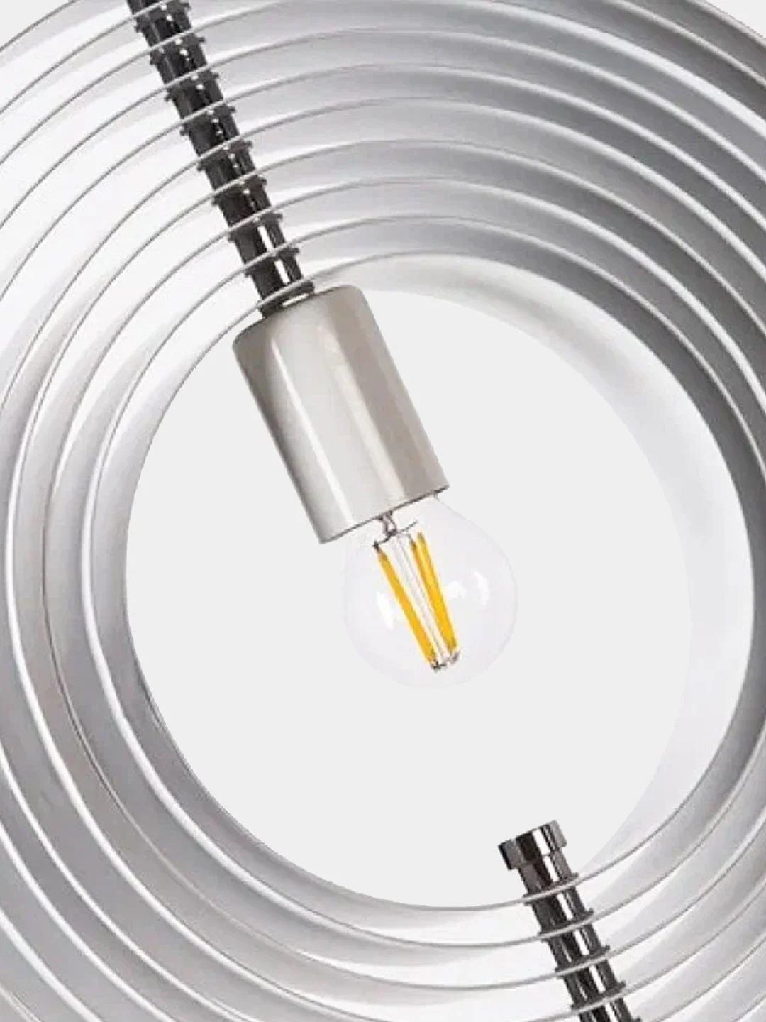 Подвесной светильник, люстра Луна Led Pendant Rotates Space Ball Metal White Moon