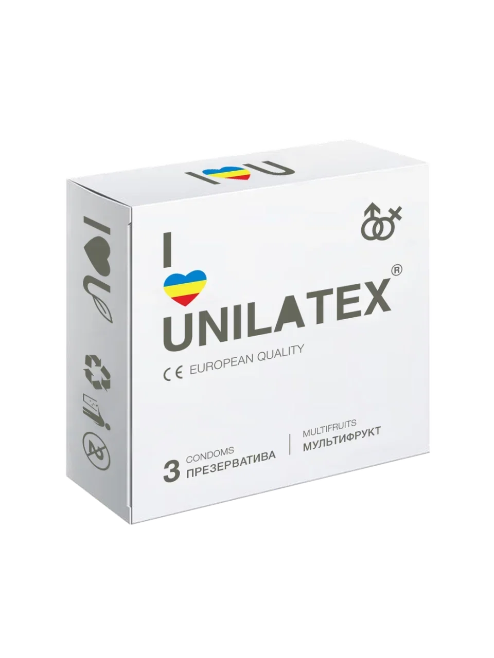 Презервативы UNILATEX Multifruits, 3 штуки