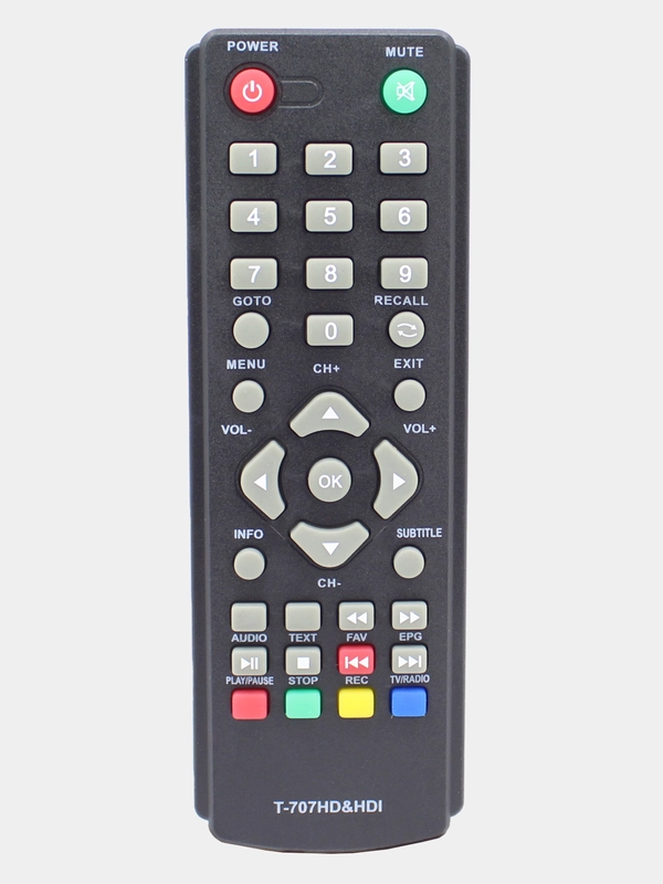 Пульт T-707HD&HD1  для ресивера GoldMaster