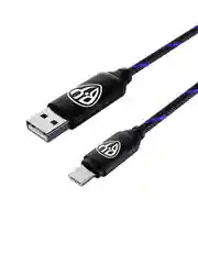Кабель для зарядки армированный Micro USB, 1 метр, 3А, быстрая зарядка, LED подсветка