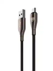 Кабель для зарядки керамика Type-C 1 метр, 3А, быстрая зарядка QC3.0, тканевая оплётка