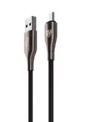 Кабель для зарядки керамика Micro USB, 1 метр, 3А, быстрая зарядка QC3.0, тканевая оплётка