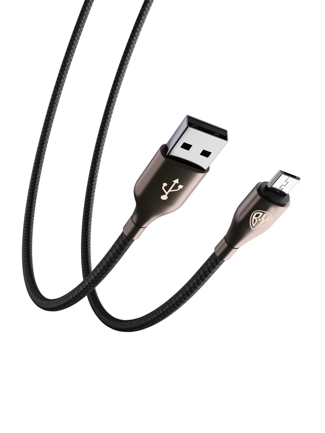 Кабель для зарядки керамика Micro USB, 1 метр, 3А, быстрая зарядка QC3.0, тканевая оплётка