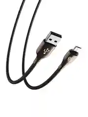 Кабель для зарядки керамика Micro USB, 1 метр, 3А, быстрая зарядка QC3.0, тканевая оплётка