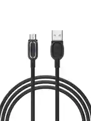 Кабель для зарядки Антарес Micro USB, 1 м, 3 A, штекер с подсветкой, плетен. кабель