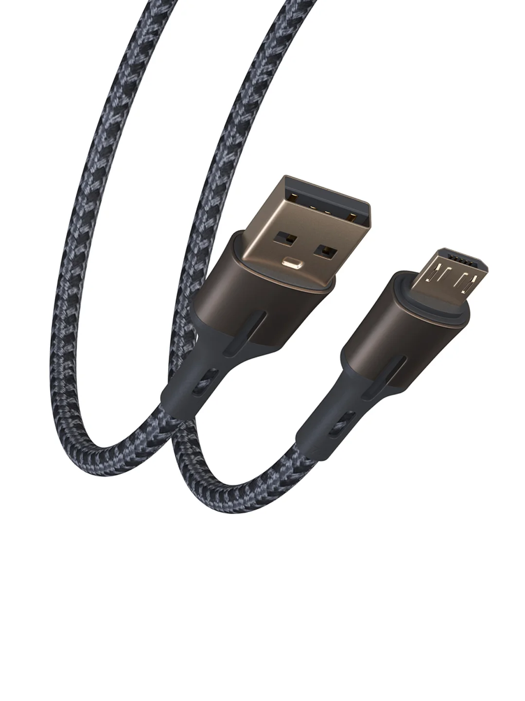 Кабель для зарядки Авангард Micro USB, 2 м, 3 А, быстрая зарядка QC 3.0, черный