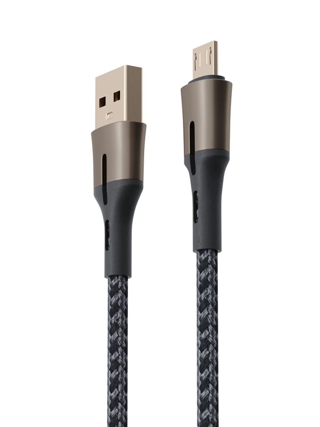 Кабель для зарядки Авангард Micro USB, 2 м, 3 А, быстрая зарядка QC 3.0, черный