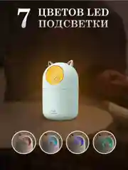 Бирюзовый увлажнитель воздуха для дома, настольный