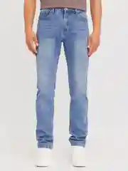 Синий мужские джинсы фасона Slim из хлопка