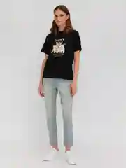 Женские джинсы мом с высокой посадкой