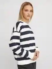 Темно-синий женский утеплённый свитшот с начёсом