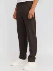 Коричневый мужские брюки силуэта Tapered