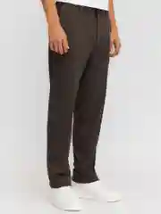 Коричневый мужские брюки силуэта Tapered