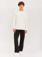 Черный мужские джинсы Bootcut из хлопка