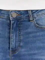 Синий женские джинсы Skinny, средней посадки