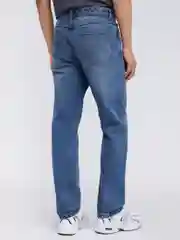 Синий мужские прямые джинсы Regular
