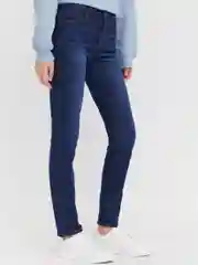 Темно-синий женские джинсы Slim, со средней посадкой