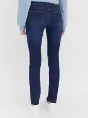 Темно-синий женские джинсы Slim, со средней посадкой