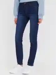Темно-синий женские джинсы Slim, со средней посадкой
