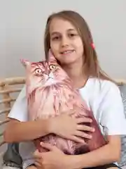 Рыжий мягкая подушка Кошка/Кот, реалистичная