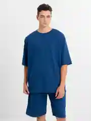 Синий спортивный костюм мужской