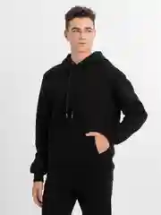 Черный мужской флисовый спортивный костюм