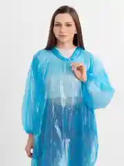 Алый дождевик с капюшоном, многоразовый