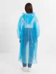 Алый дождевик с капюшоном, многоразовый