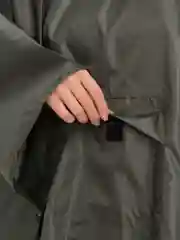 Зеленый пончо плащ дождевик