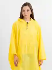 Желтый пончо плащ дождевик