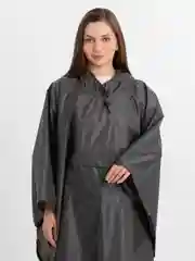 Серый пончо плащ дождевик