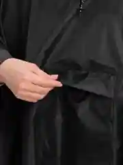 Черный пончо плащ дождевик