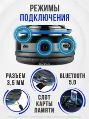 Индиго большие наушники игровые с микрофоном/Игровая гарнитура/Компьютерные игровые наушники