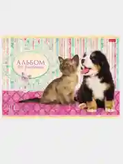 Лазурный альбом для рисования 40л А4 на скобе 50 видов/Хатбер