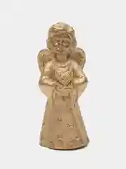 Золотой ангел с сердечком, высота 10 см, гипс, декор, подарок