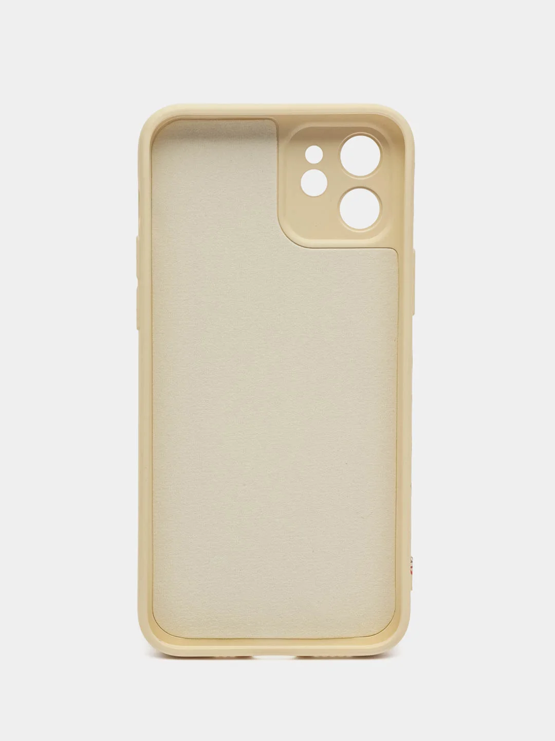 Бежевый чехол для айфон (iPhone) 11 12 13 Plus XR Pro Max силиконовый про макс
