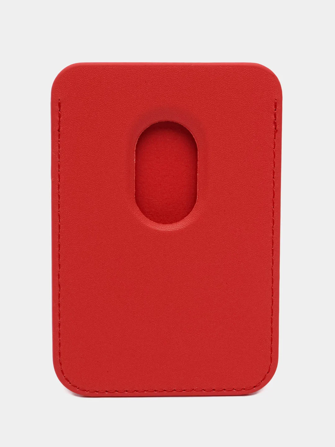 Красный картхолдер MagSafe Leather Wallet для iPhone