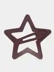 Бежевый заколки для волос клик-клак "Звезда", "Капля", набор для девочек
