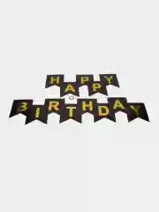 Растяжка бумажная на день рождения, из букв, "Happy Birthday", 16х20 см