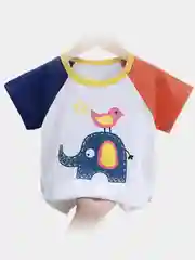 Синий футболка детская для мальчика и девочки