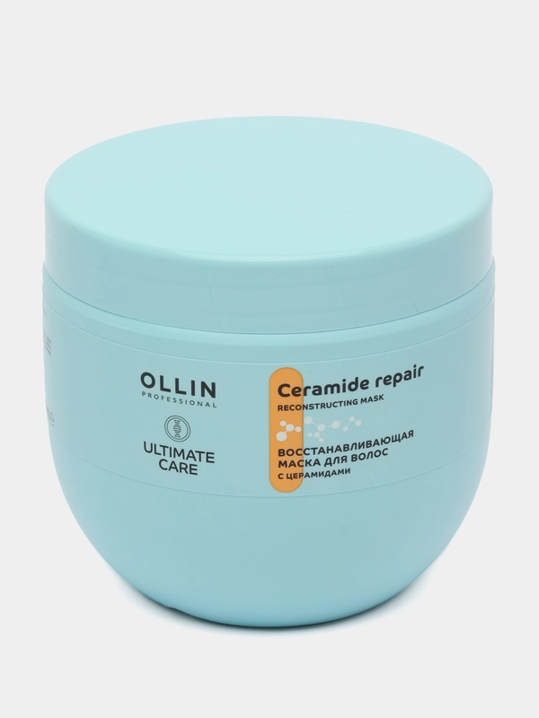 Восстанавливающая маска для волос с церамидами Ultimate Care "OLLIN PROFESSIONAL" 500 мл